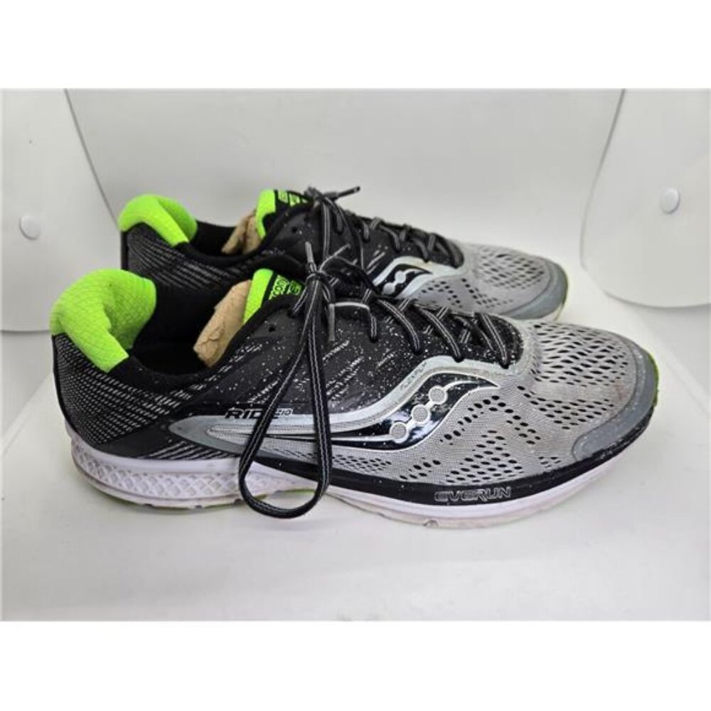 Saucony Ride 10 Shoes Men's 10.5 Blue Running Athletic Workout Support Sneakers